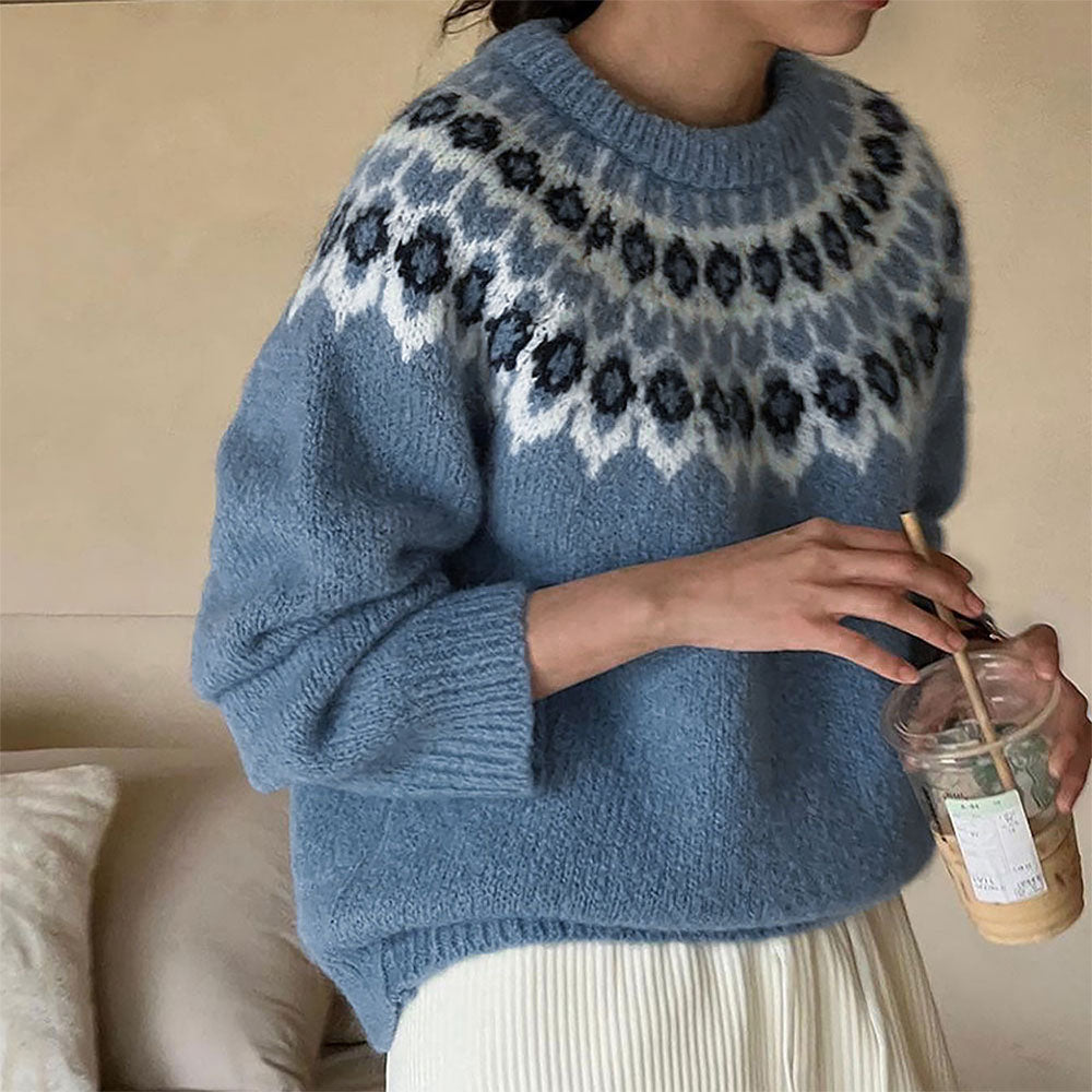 Fair Isle Casual Versatile Knit Sweater | NCS