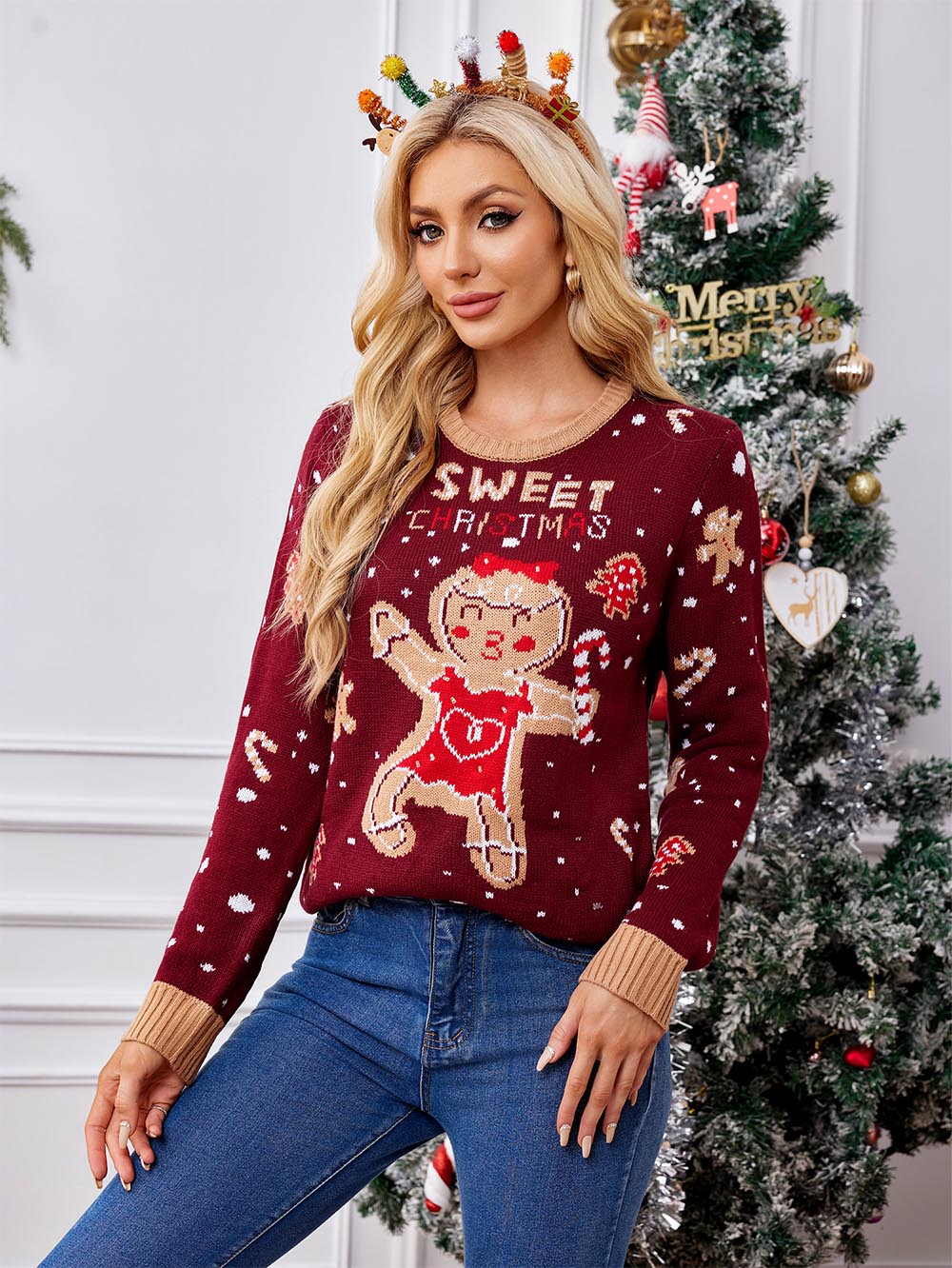 Funny Gingerbread Ugly Christmas Sweater | NCS