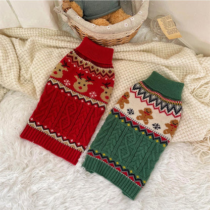 Gingerbread Man Christmas Pet Sweater | NCS