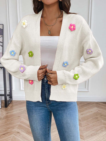 Handmade Crochet Floral Sweet Cardigan Sweater | NCS