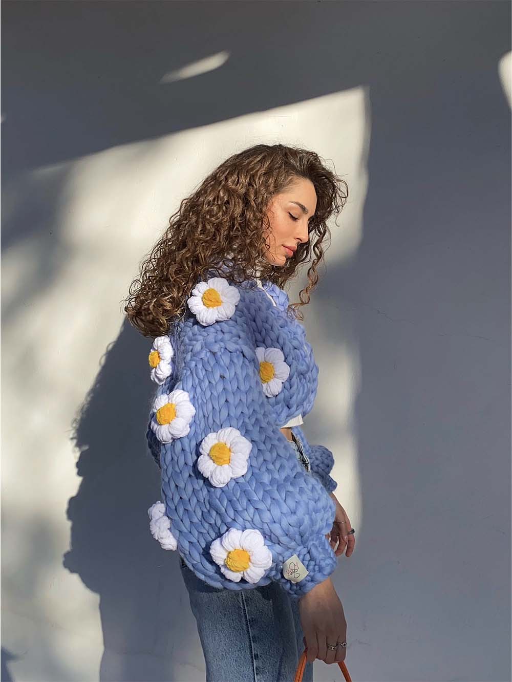 Heavy Thread Handmade Daisy Wool Cardigan | NCS