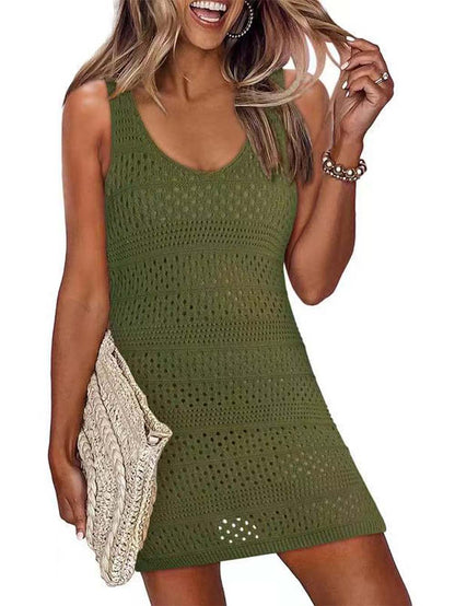 Hollow Knitted Cover Up Dress | NCS