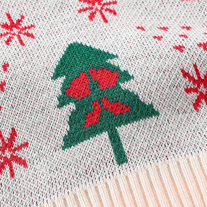 Kids Reindeer Jacquard Christmas Holiday Sweater | NCS