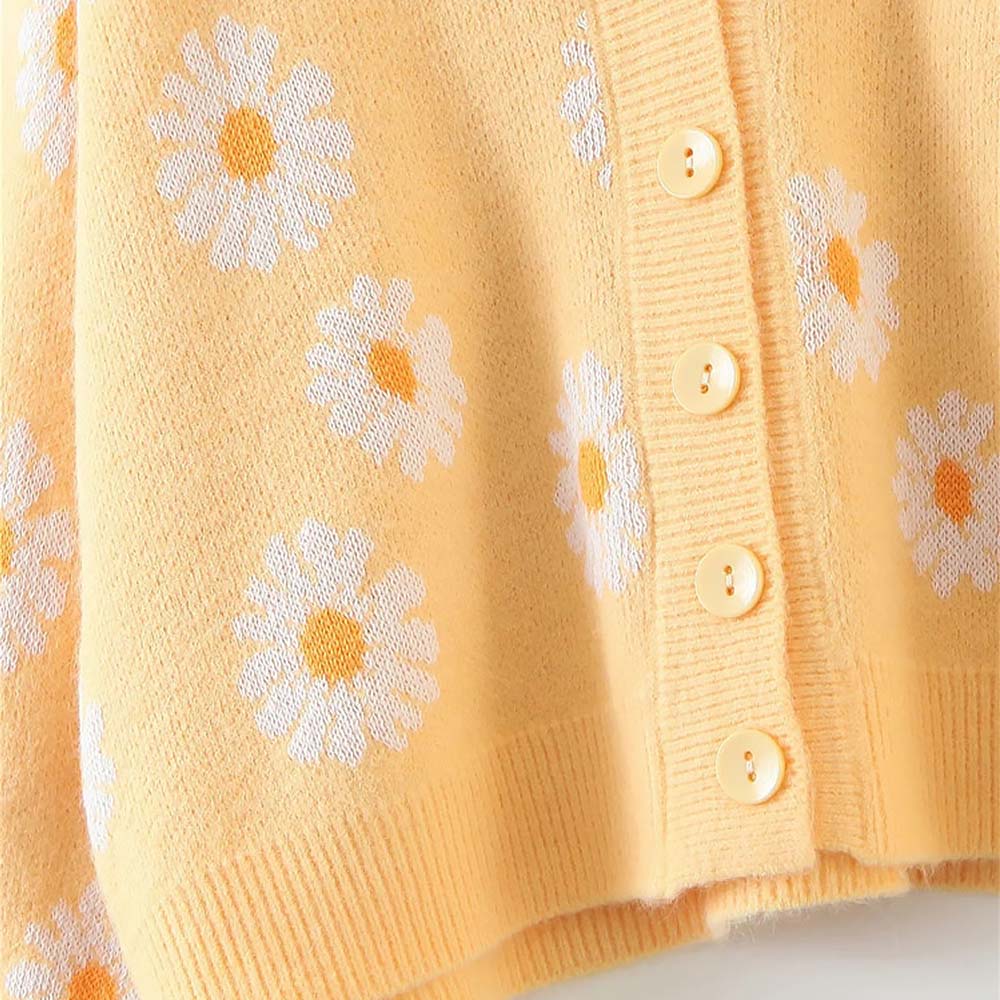 Daisy Embroidered Cardigan Sweater  NCS