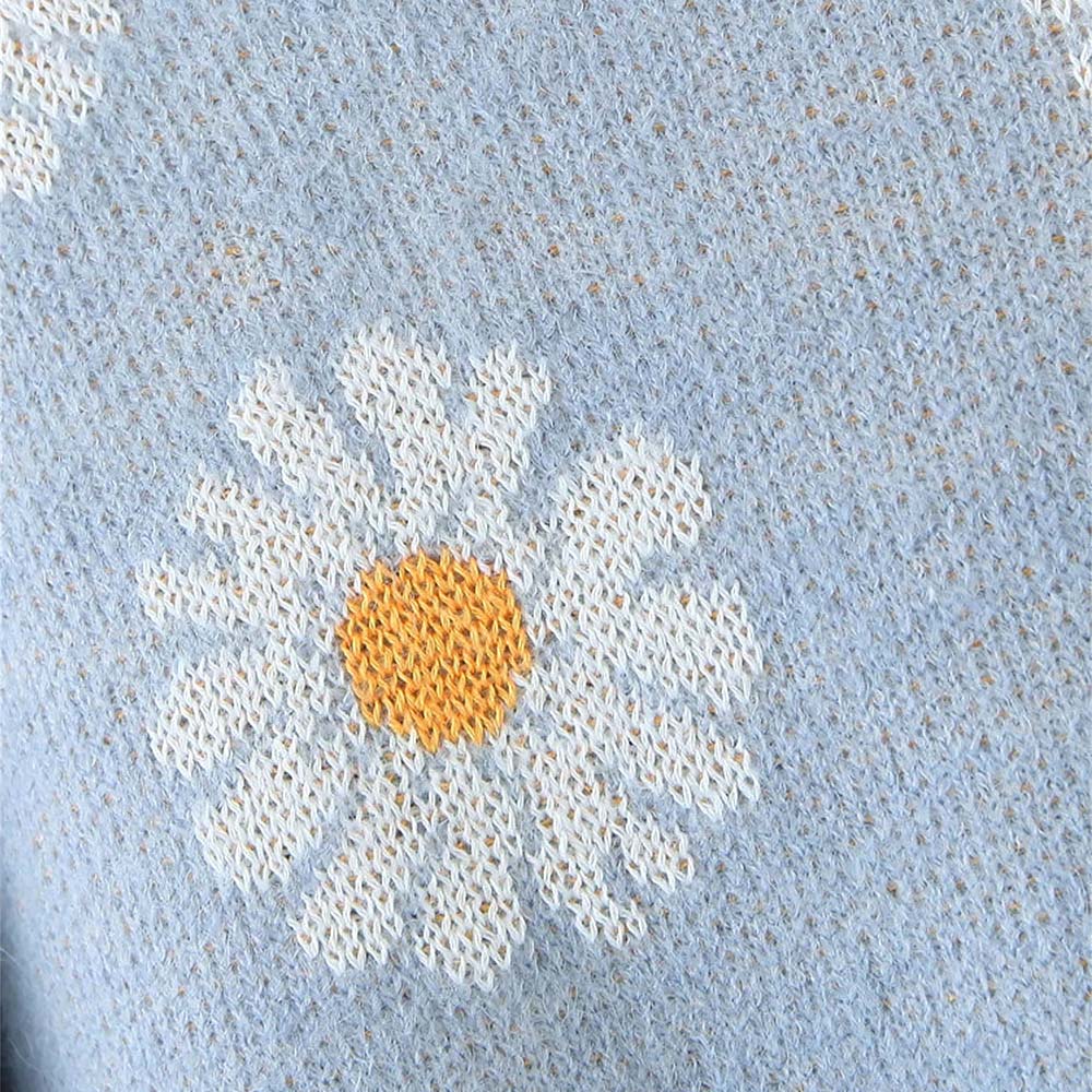 Daisy Embroidered Cardigan Sweater  NCS