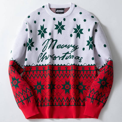Men’s Christmas Jacquard Loose Sweater | NCS