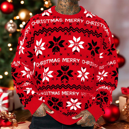 Men’s Christmas Snowflake Jacquard Sweater | NCS