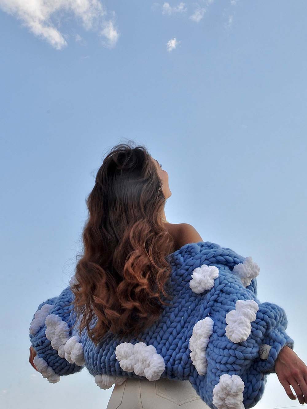 Oversized Cloud Handmade Knit Cardigan | NCS