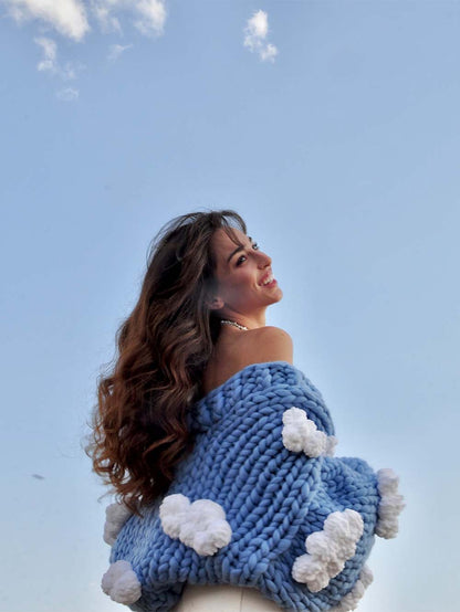 Oversized Cloud Handmade Knit Cardigan | NCS