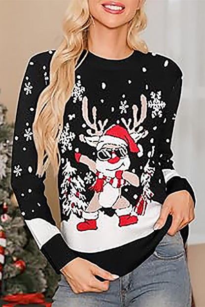 Sunglasses Reindeer Christmas Sweater Family Matching Outfits | NCS