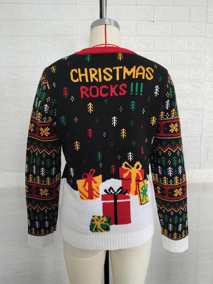 Rock and Roll Santa Ugly Christmas Sweater | NCS