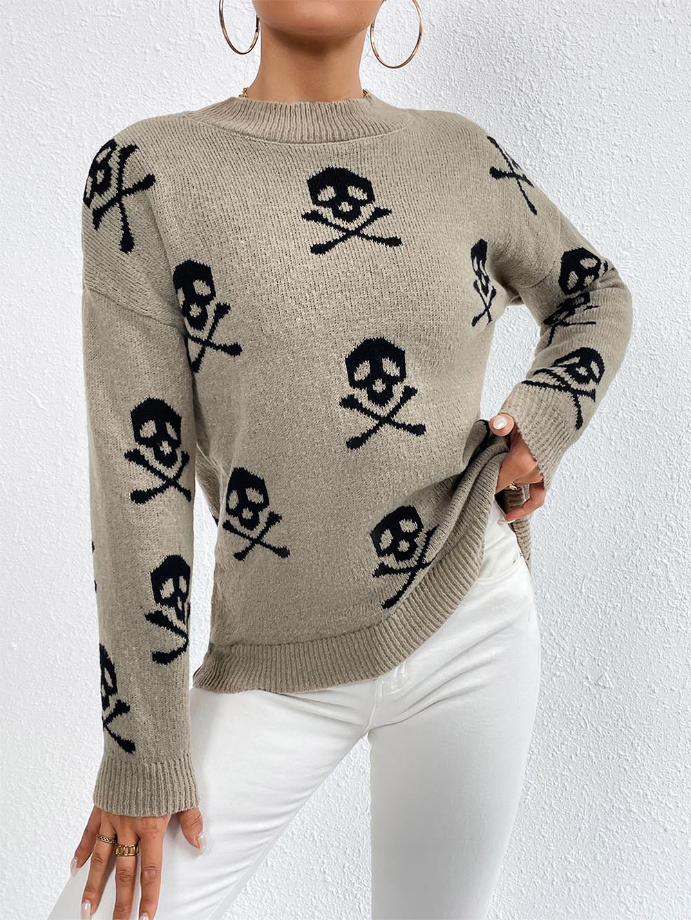 Skull Pattern Halloween Sweater | NCS