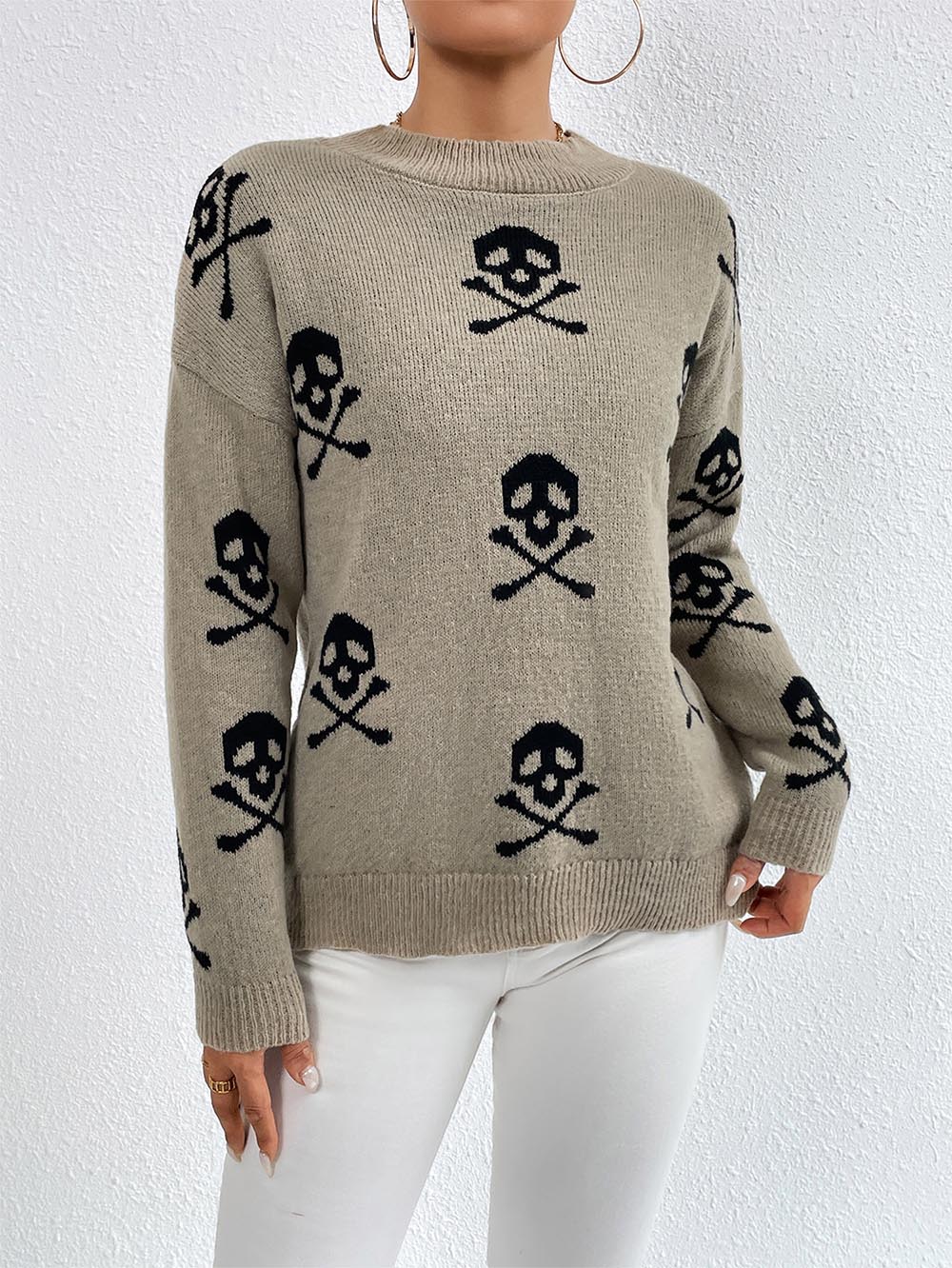 Skull Pattern Halloween Sweater | NCS