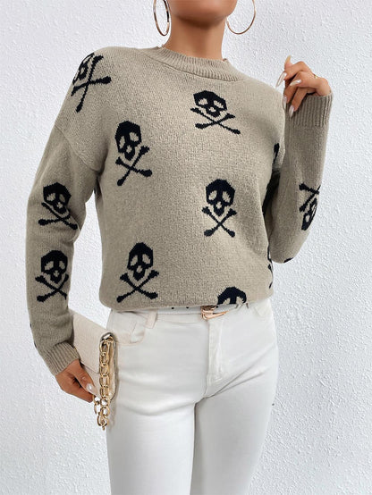 Skull Pattern Halloween Sweater | NCS