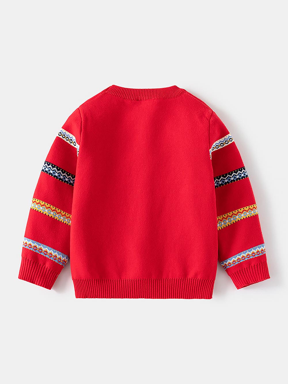 Striped Reindeer Christmas Sweater for Kids | NCS