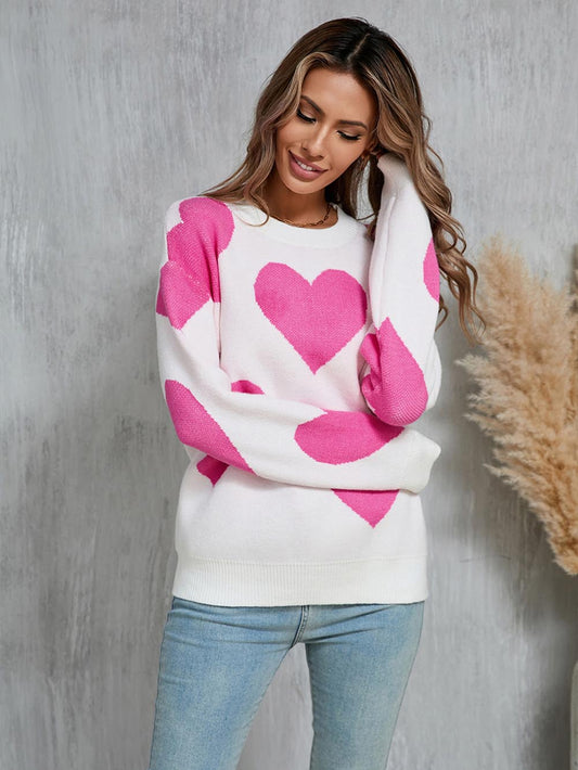 Valentine's Day Heart-Shaped Love Sweater for Women | NCS