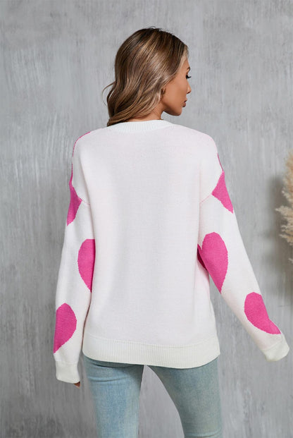 Valentine's Day Heart-Shaped Love Sweater for Women | NCS