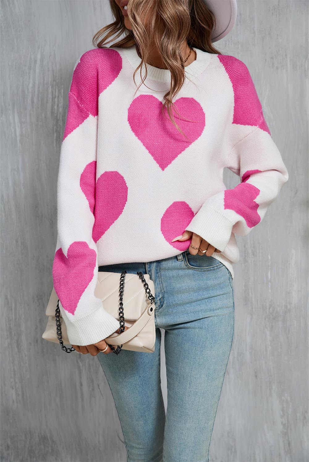 Valentine's Day Heart-Shaped Love Sweater for Women | NCS