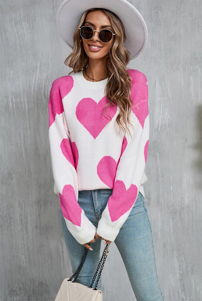 Valentine's Day Heart-Shaped Love Sweater for Women | NCS