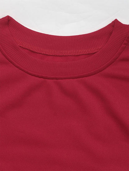 Women's Red Sweatshirt with Bow Decoration | NCS